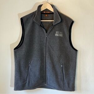 MUSC Medical University of South Carolina Men's Gray Fleece Vest - Large